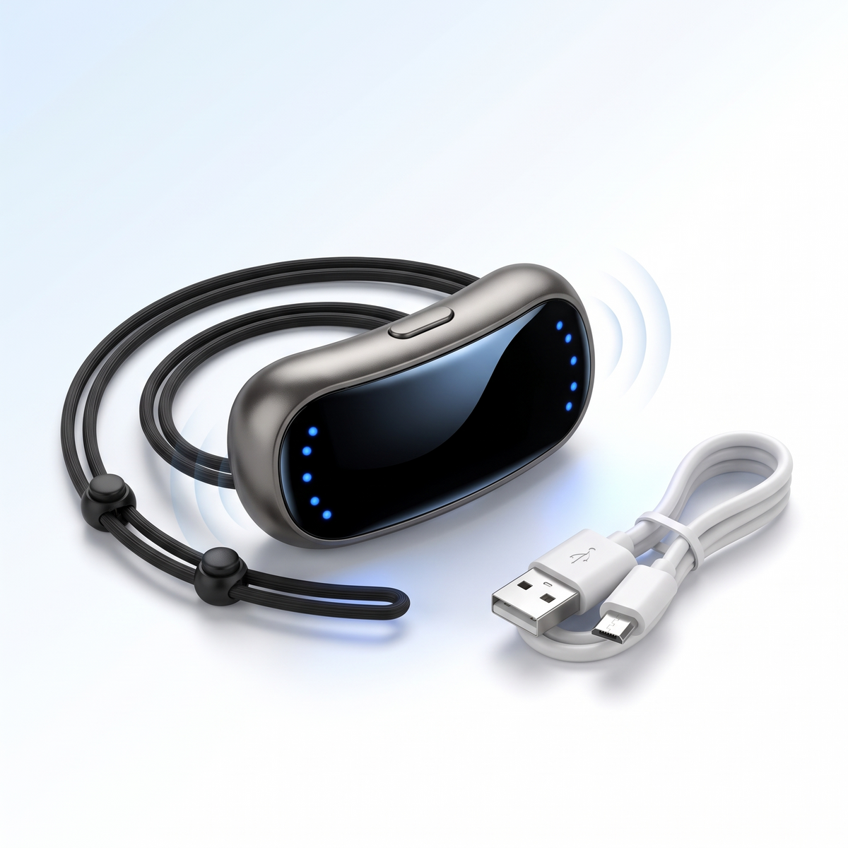 Antirronquidos SleepGood con cordón ajustable y cable de carga